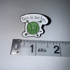 This Is Too Hot Pin Brooch